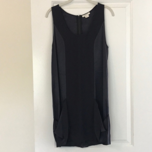 Helmut Lang Silk Black Mini Dress Size 6 - Picture 2 of 9